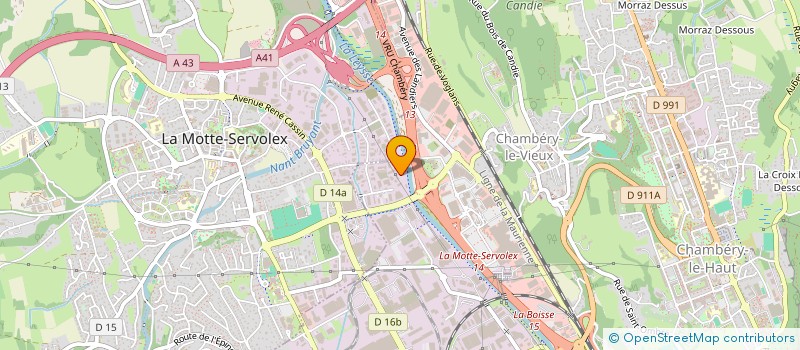 localisation de l'entreprise JERTEX à CHAMBERY