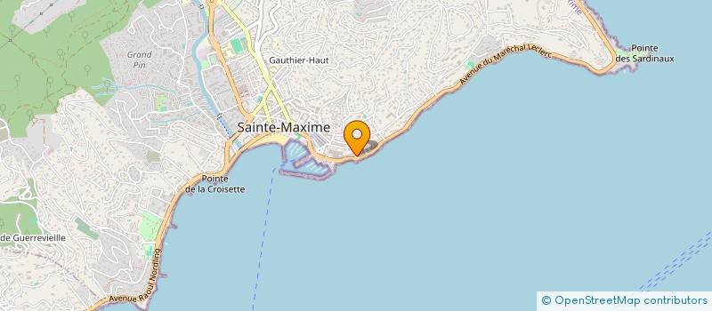 localisation de l'entreprise JERUDY à SAINTE MAXIME