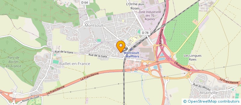 localisation de l'entreprise JERUSALEMA BA ET SRDE  BAILLET-EN-FRANCE