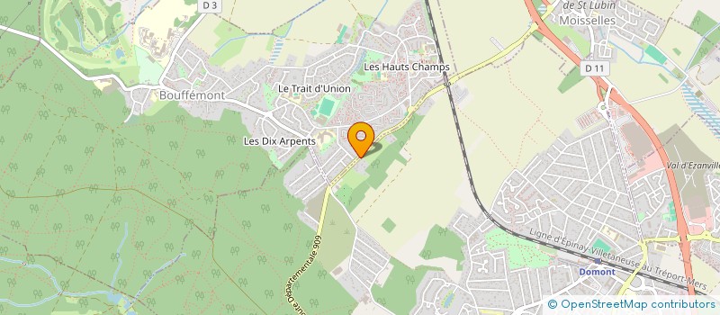 localisation de l'entreprise JERVAISE à DOMONT