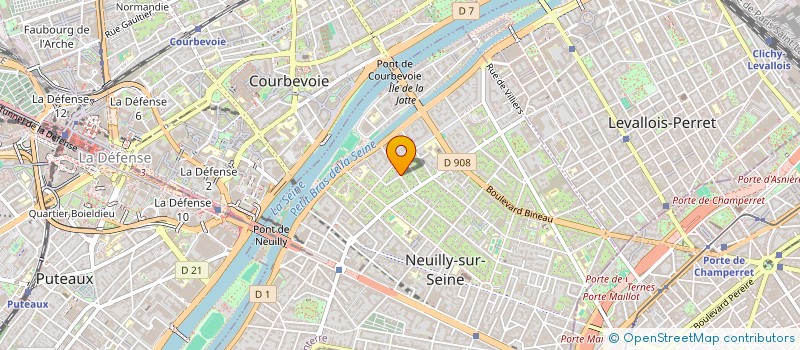 localisation de l'entreprise JERVAL 73 à NEUILLY-SUR-SEINE