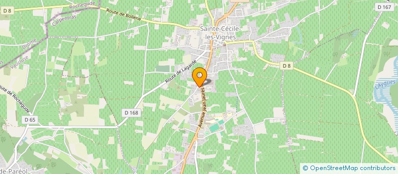 localisation de l'entreprise JERVAL  SAINTE-CECILE-LES-VIGNES