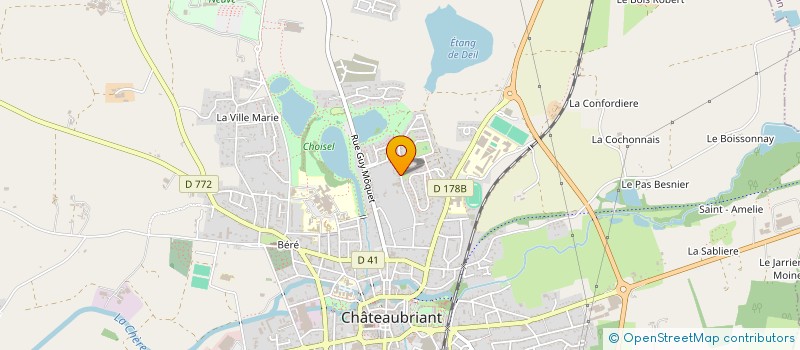 localisation de l'entreprise JERYDO  CHATEAUBRIANT