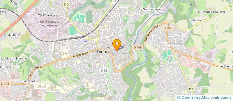 localisation de l'entreprise JERZUAL INFORMATIQUE  DINAN