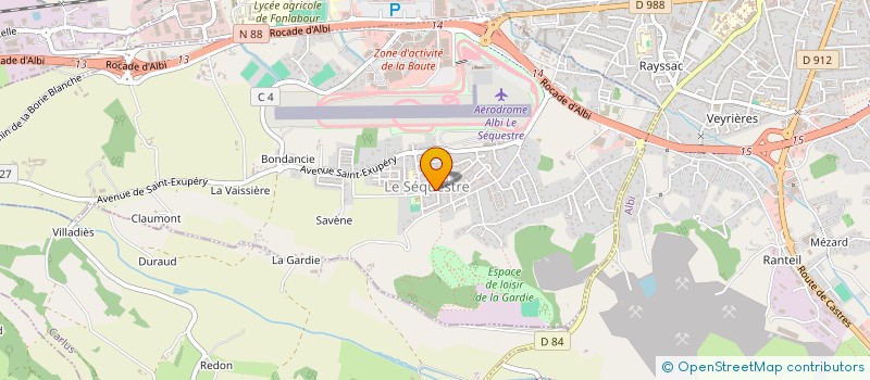 localisation de l'entreprise JES  LE SEQUESTRE