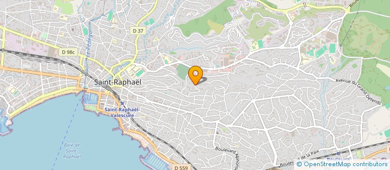 localisation de l'entreprise JESANFLOR  SAINT-RAPHAEL