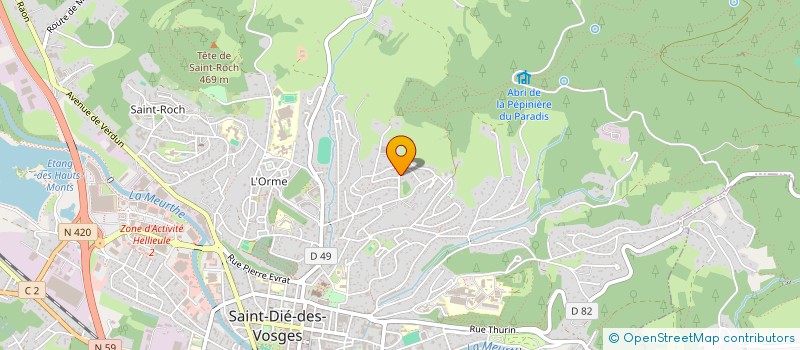 localisation de l'entreprise JESC  SAINT-DIE-DES-VOSGES