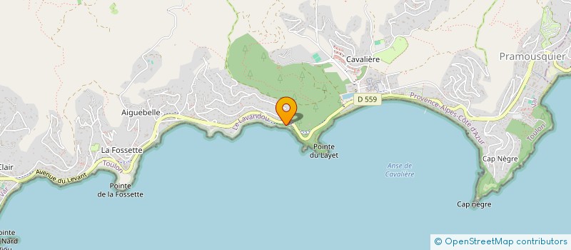 localisation de l'entreprise JESEHA 83 à LE LAVANDOU