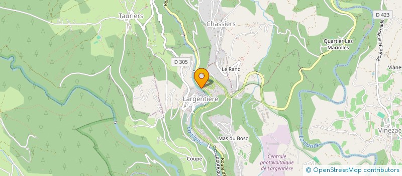 localisation de l'entreprise JESID à LARGENTIERE