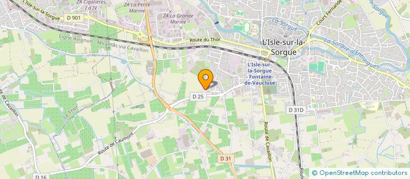 localisation de l'entreprise JESINA  L'ISLE-SUR-LA-SORGUE