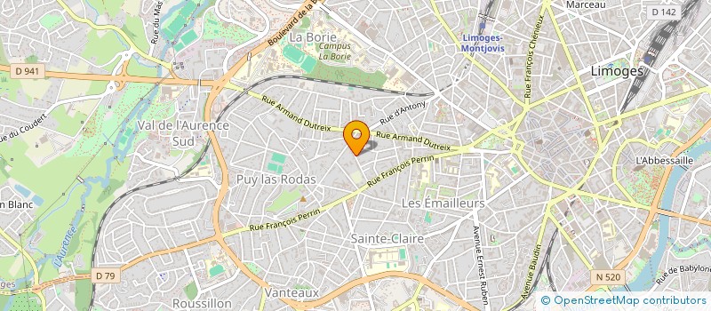 localisation de l'entreprise JESP à LIMOGES