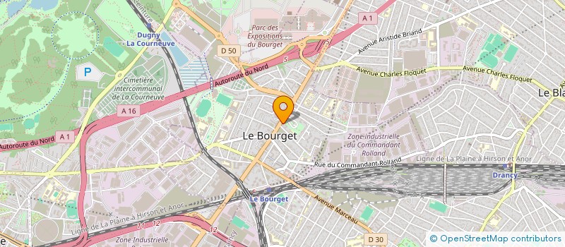 localisation de l'entreprise JESS à LE BOURGET