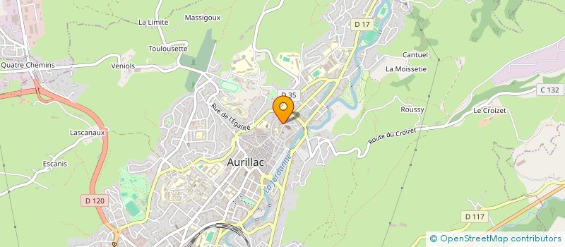 localisation de l'entreprise JESS & CO à AURILLAC