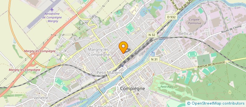 localisation de l'entreprise JESS CONDUITE HAUTS DE FRANCE ASSOCIATION  MARGNY-LES-COMPIEGNE