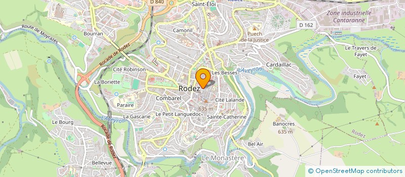 localisation de l'entreprise JESS'CREATION à RODEZ