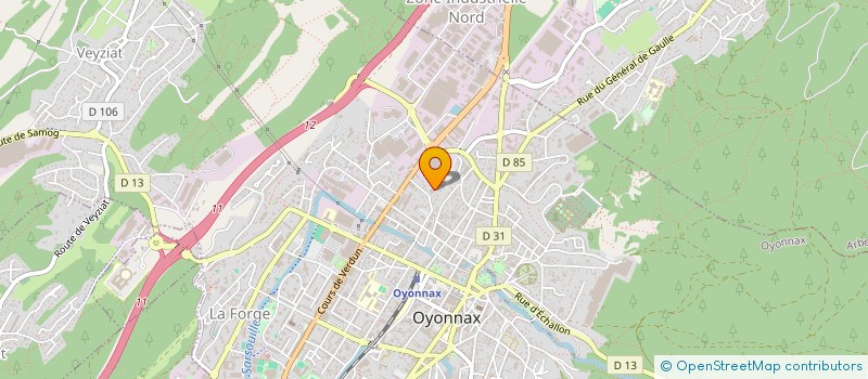 localisation de l'entreprise JESSADRI  OYONNAX