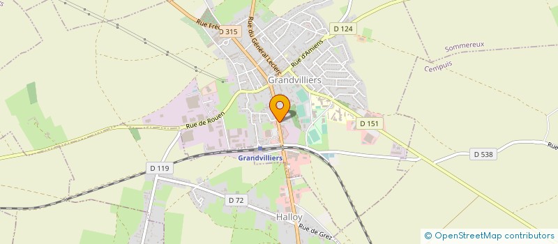 localisation de l'entreprise JESSAUME  GRANDVILLIERS