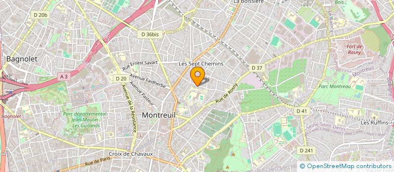 localisation de l'entreprise JESSICA à MONTREUIL