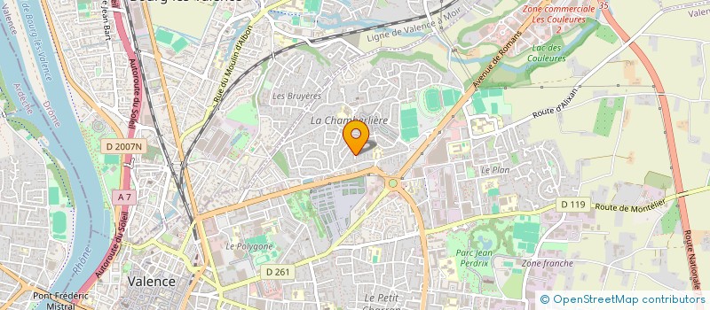 localisation de l'entreprise JESSICA à VALENCE