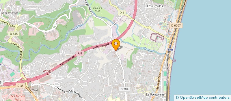 localisation de l'entreprise JESSICA à ANTIBES