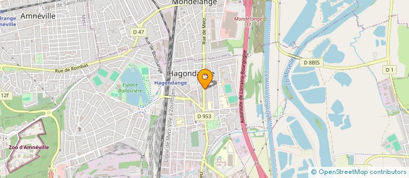 localisation de l'entreprise JESSICA MONACO COIFFURE  HAGONDANGE