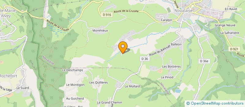 localisation de l'entreprise JESSIMO  NOVALAISE