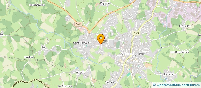 localisation de l'entreprise JESSY TAXI  SAINTE-SIGOLENE