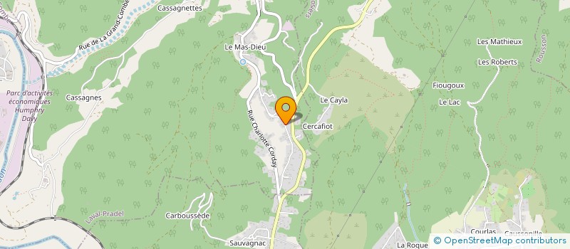 localisation de l'entreprise JESSYCALEX  LAVAL-PRADEL