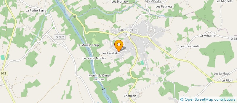 localisation de l'entreprise JESSYCHRIS à BADECON-LE-PIN