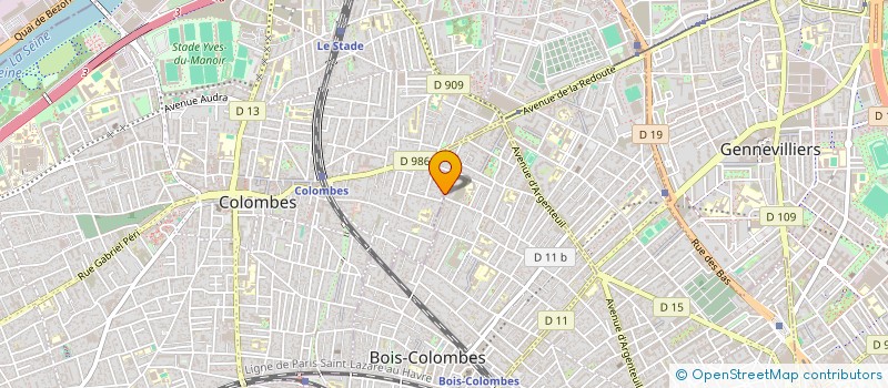 localisation de l'entreprise JESSYI à BOIS-COLOMBES