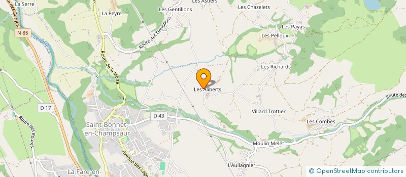 localisation de l'entreprise JESTEM  SAINT-BONNET-EN-CHAMPSAUR