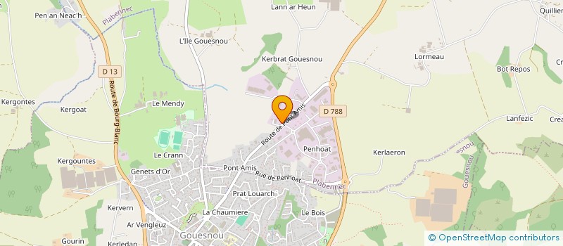 localisation de l'entreprise JESTIN POIDS LOURDS à PLABENNEC