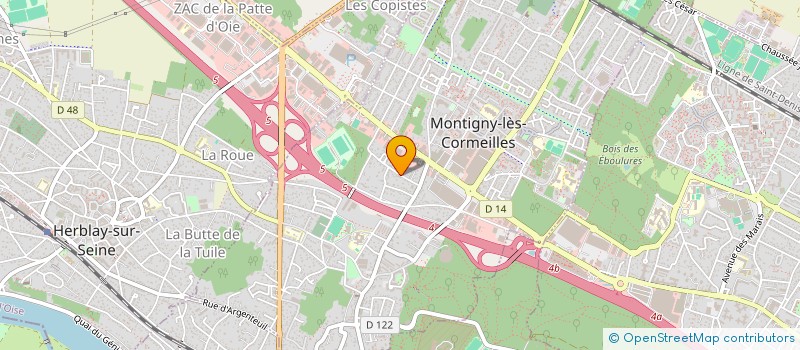 localisation de l'entreprise JESTOM à MONTIGNY-LES-CORMEILLES