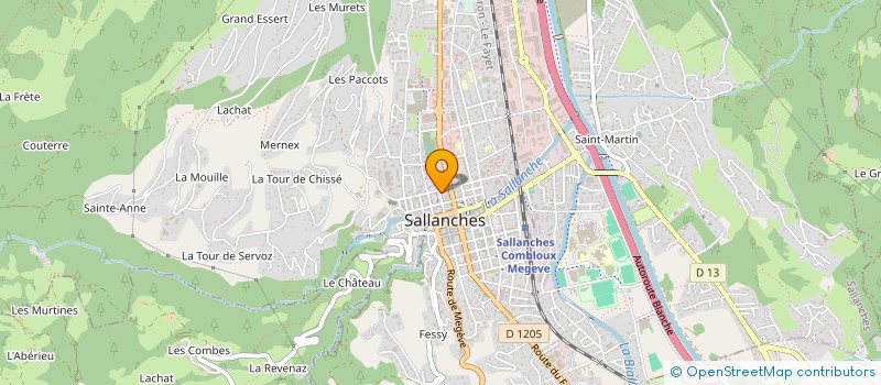 localisation de l'entreprise JESTYA à SALLANCHES
