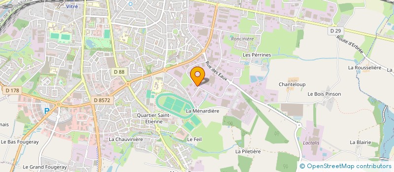 localisation de l'entreprise JET  VITRE