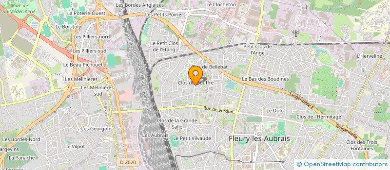 localisation de l'entreprise JET à FLEURY-LES-AUBRAIS