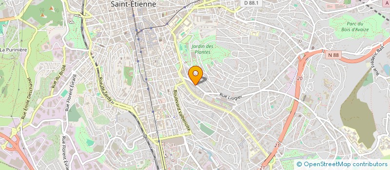 localisation de l'entreprise JET  SAINT-ETIENNE