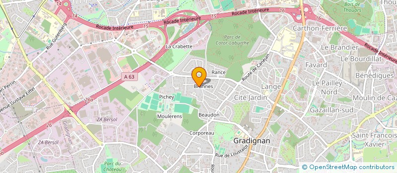 localisation de l'entreprise JET  GRADIGNAN