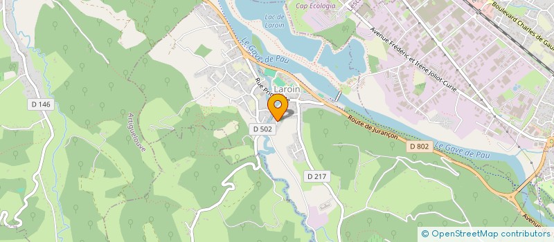 localisation de l'entreprise JET 64  LAROIN