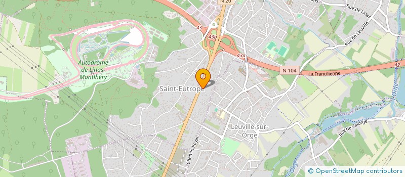 localisation de l'entreprise JET AUTOMOBILE à LINAS