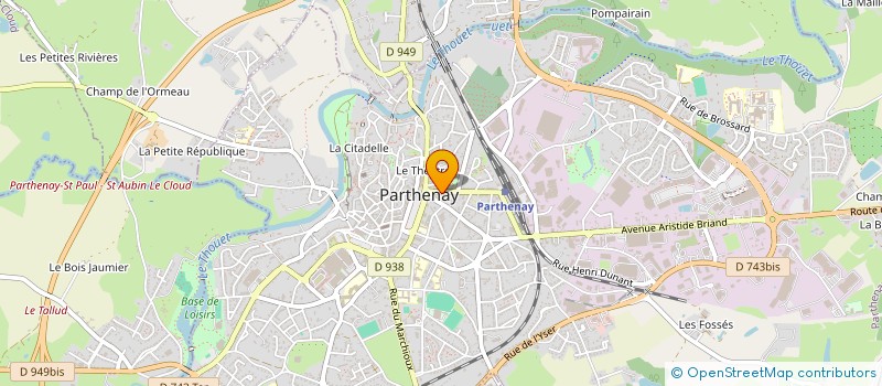 localisation de l'entreprise JET BATIMENT à PARTHENAY