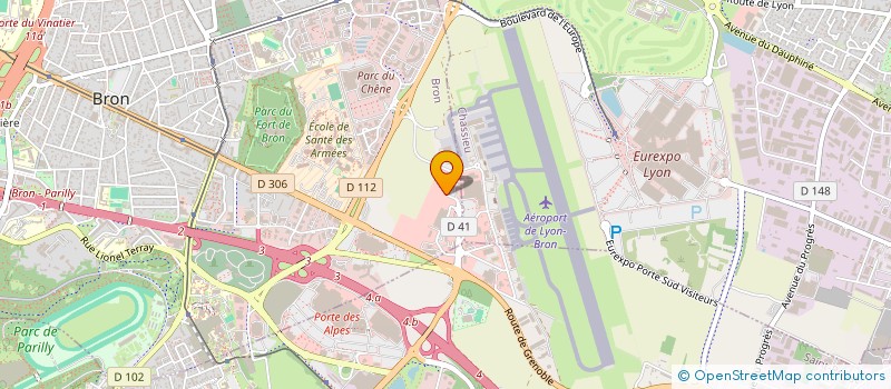 localisation de l'entreprise JET CORPORATE à BRON