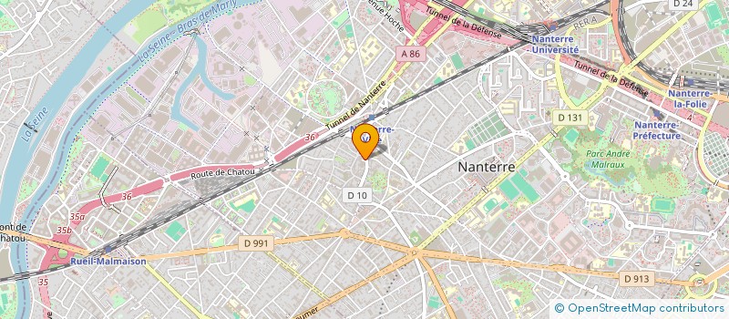 localisation de l'entreprise JET DRIVE  NANTERRE