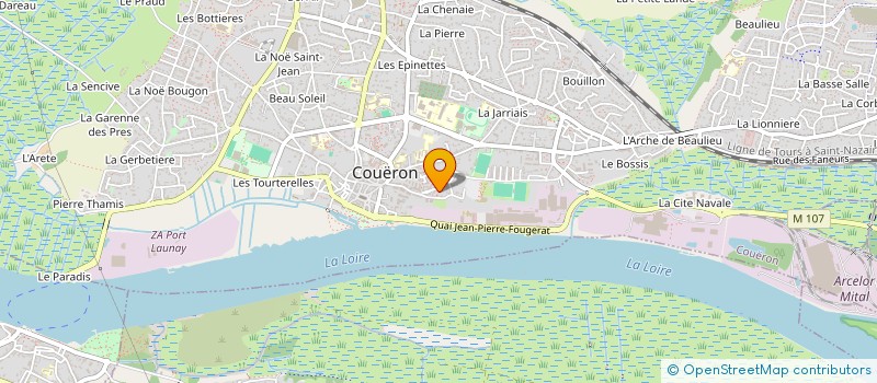 localisation de l'entreprise JET'ELEC à COUERON