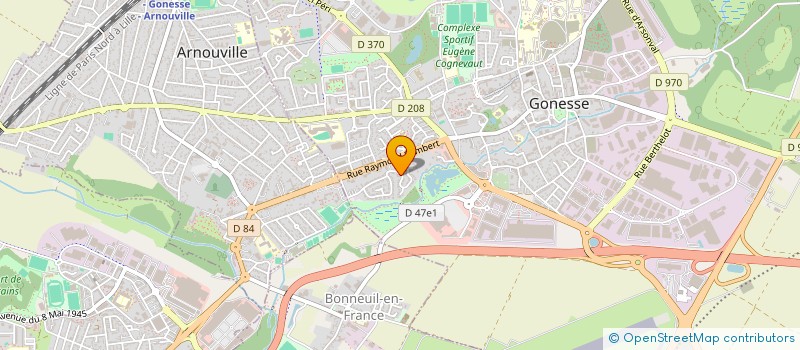 localisation de l'entreprise JET EVAL à BONNEUIL-EN-FRANCE