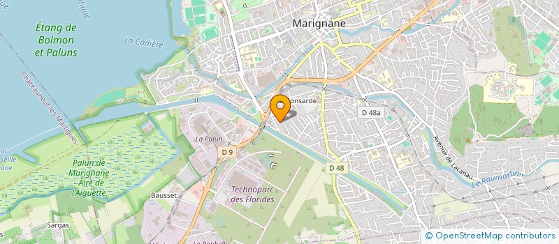 localisation de l'entreprise JET EXPRESS SNC à MARIGNANE