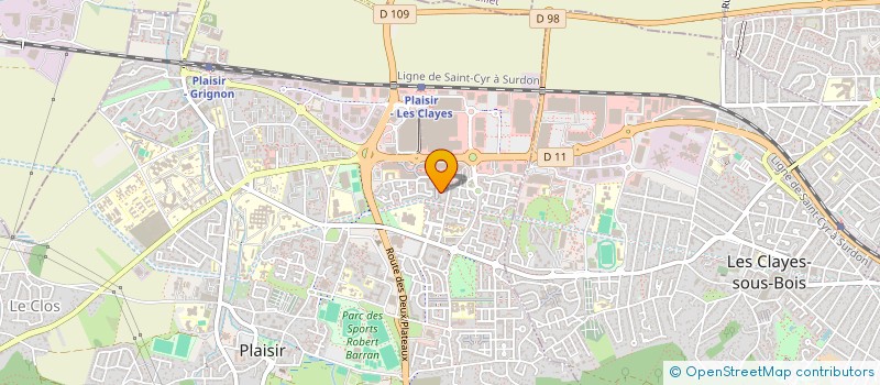 localisation de l'entreprise JET FRET SERVICE à PLAISIR