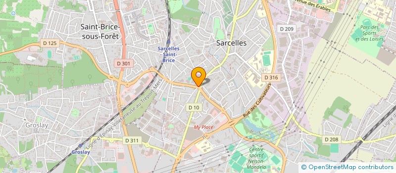 localisation de l'entreprise JET IMMO  SARCELLES
