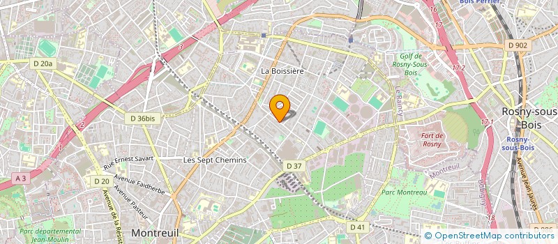 localisation de l'entreprise JET IMMOBILIER à MONTREUIL