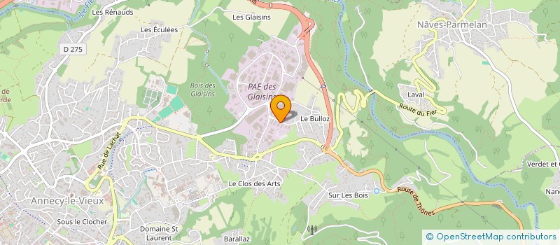 localisation de l'entreprise JET ISOLATION RHONE ALPES à ANNECY